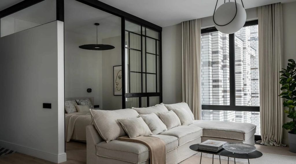 Дизайн гостиной в квартире-студии: практичные решения для небольших метражей